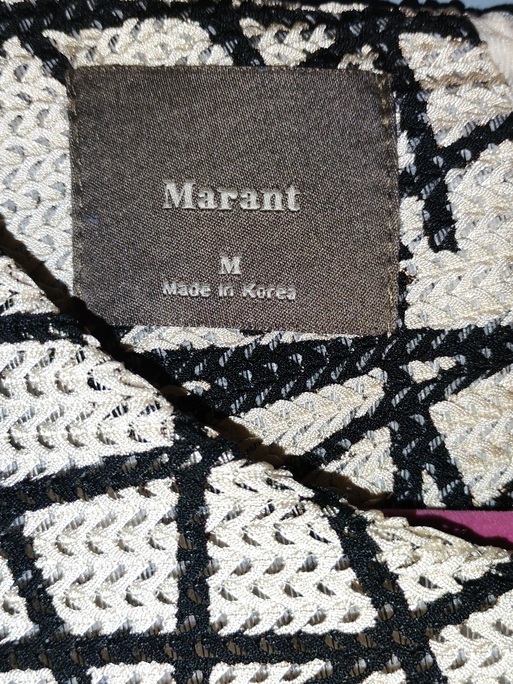 Isabel Marant Black and White Abstract Line Mini Dress - Picture 3 of 4